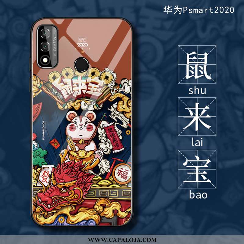 Capas Huawei P Smart 2020 Protetoras Nova Vidro Castanho, Capa Huawei P Smart 2020 Silicone Promoção