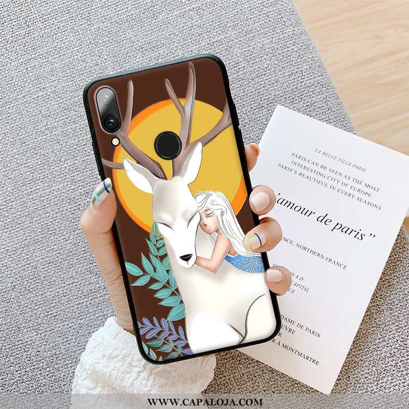 Capas Huawei P Smart 2020 Silicone Feminino Antiqueda Azul, Capa Huawei P Smart 2020 Personalizado B