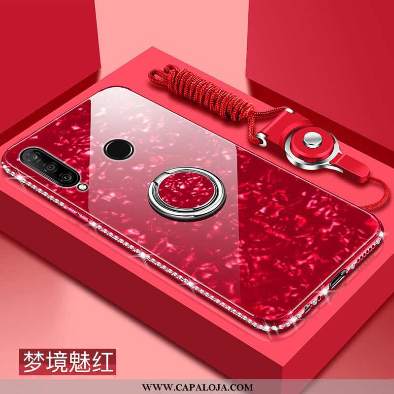 Capas Huawei P Smart+ 2020 Soft Silicone Antiqueda Telemóvel Vermelho, Capa Huawei P Smart+ 2020 Pro