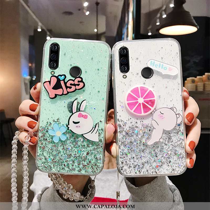 Capas Huawei P Smart+ Desenho Animado Verde Telemóvel, Capa Huawei P Smart+ Bonitos Venda