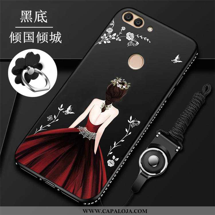 Capas Huawei P Smart Silicone Malha Armação Antiqueda Vermelho, Capa Huawei P Smart Cravejado Barata