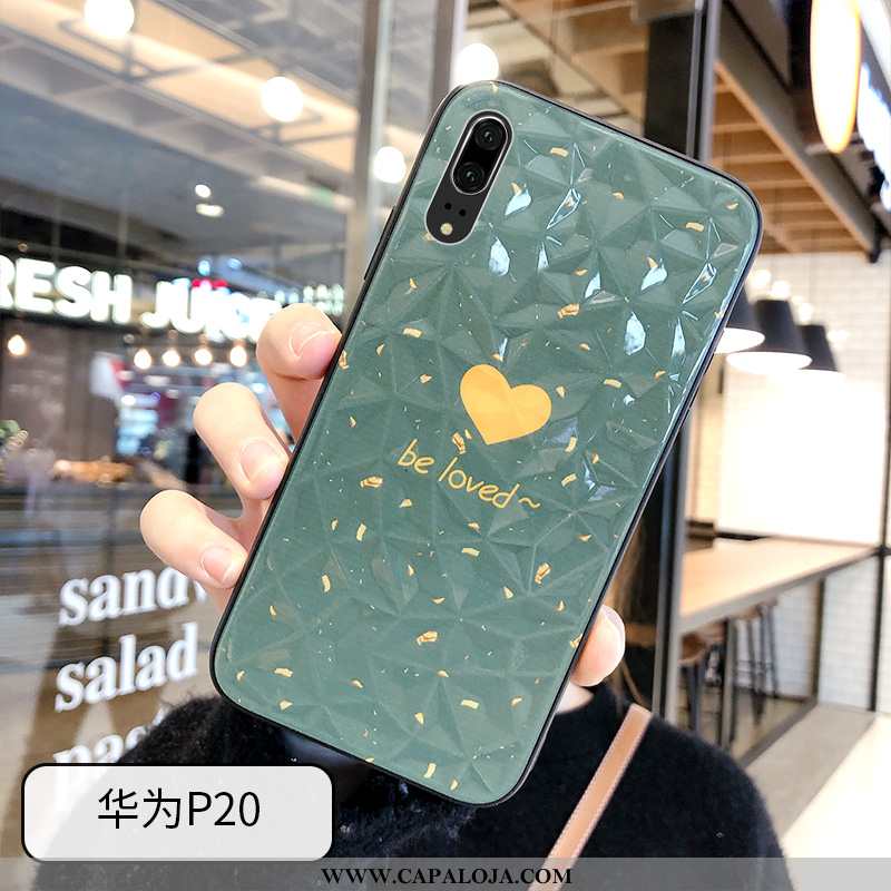 Capas Huawei P20 Cordao Telemóvel Protetoras Verde, Capa Huawei P20 Desenho Animado Online