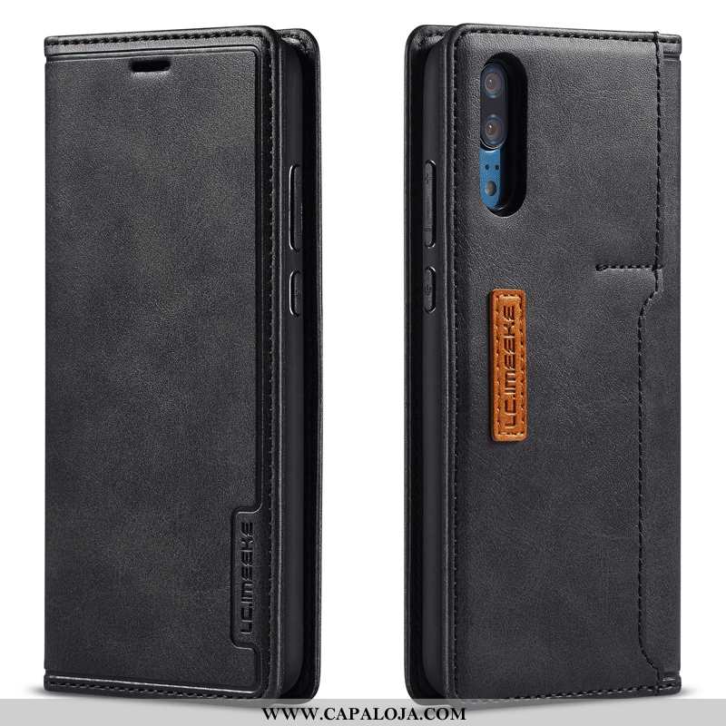 Capas Huawei P20 Estiloso Frente E Verso Antiqueda Bordô, Capa Huawei P20 Couro Genuíno Online