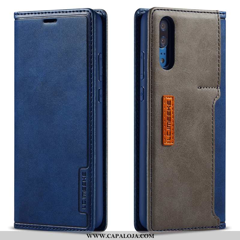 Capas Huawei P20 Estiloso Frente E Verso Antiqueda Bordô, Capa Huawei P20 Couro Genuíno Online