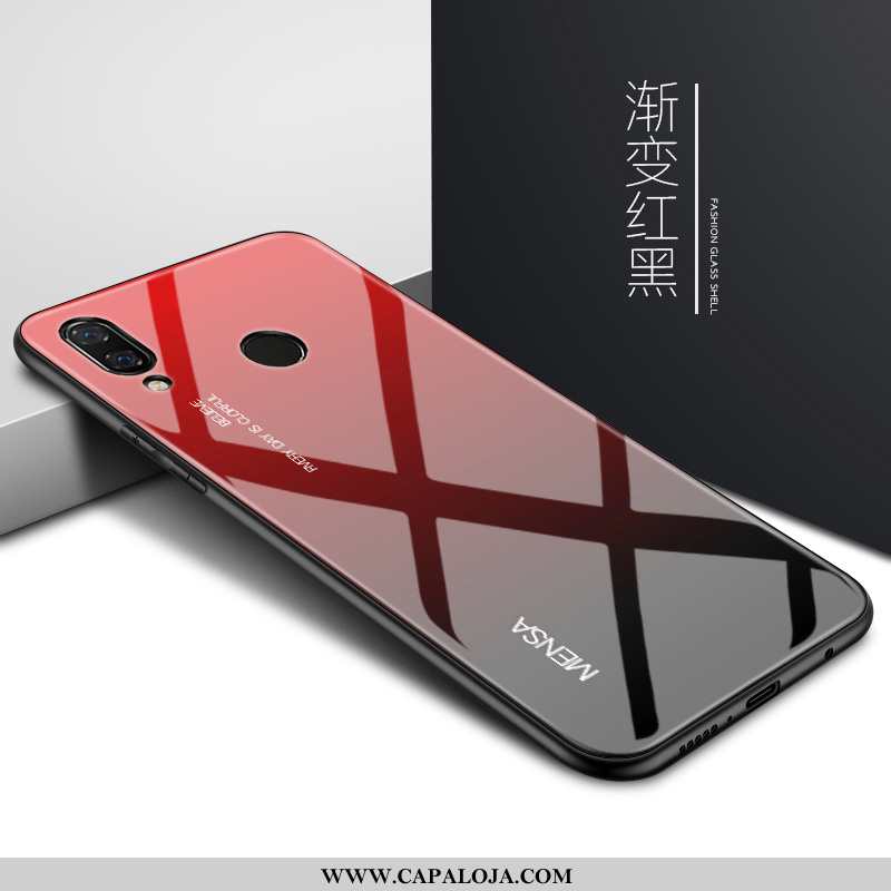 Capas Huawei P20 Lite Criativas Nova Vidro Malha Vermelho, Capa Huawei P20 Lite Tendencia Online