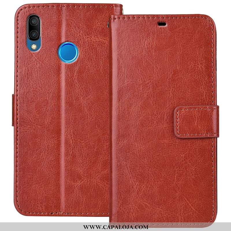 Capas Huawei P20 Lite Soft Cases Telemóvel Castanho, Capa Huawei P20 Lite Protetoras Baratos