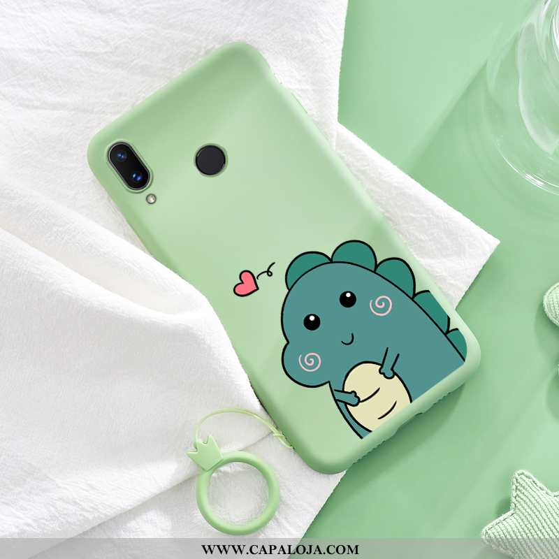 Capas Huawei P20 Lite Soft Novas Desenho Animado Masculino Verde, Capa Huawei P20 Lite Protetoras Ba