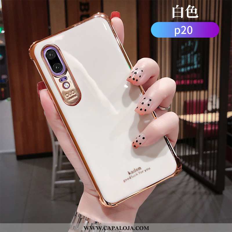 Capas Huawei P20 Personalizada Soft Cinza Silicone, Capa Huawei P20 Criativas Venda