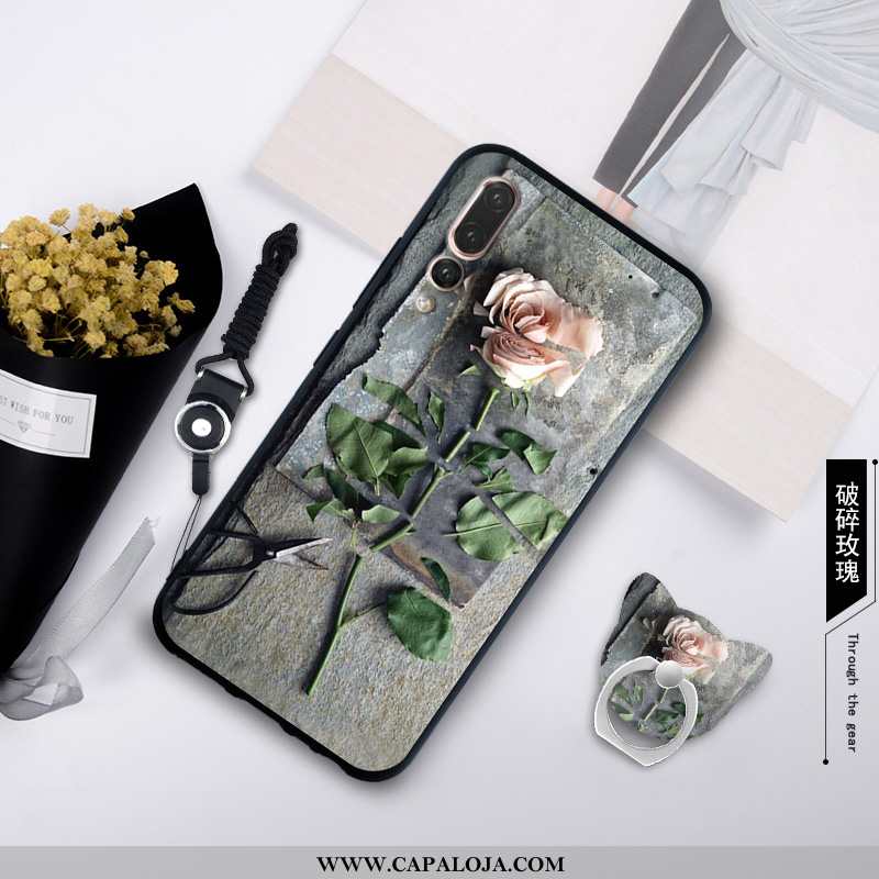 Capas Huawei P20 Pro Cordao Protetoras Silicone Branco, Capa Huawei P20 Pro Personalizada Promoção