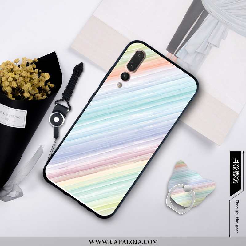 Capas Huawei P20 Pro Cordao Protetoras Silicone Branco, Capa Huawei P20 Pro Personalizada Promoção