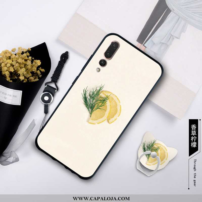 Capas Huawei P20 Pro Cordao Protetoras Silicone Branco, Capa Huawei P20 Pro Personalizada Promoção