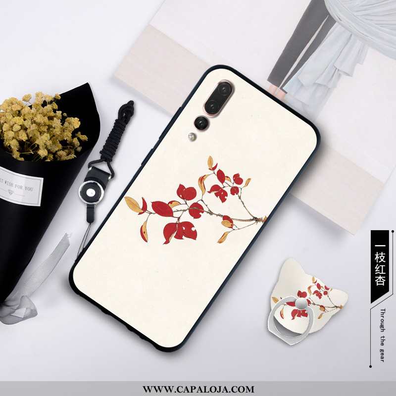 Capas Huawei P20 Pro Cordao Protetoras Silicone Branco, Capa Huawei P20 Pro Personalizada Promoção