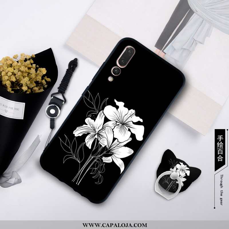 Capas Huawei P20 Pro Cordao Protetoras Silicone Branco, Capa Huawei P20 Pro Personalizada Promoção