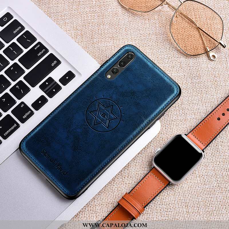 Capas Huawei P20 Pro Couro Estilosas Super Slim Castanho, Capa Huawei P20 Pro Tendencia Barato