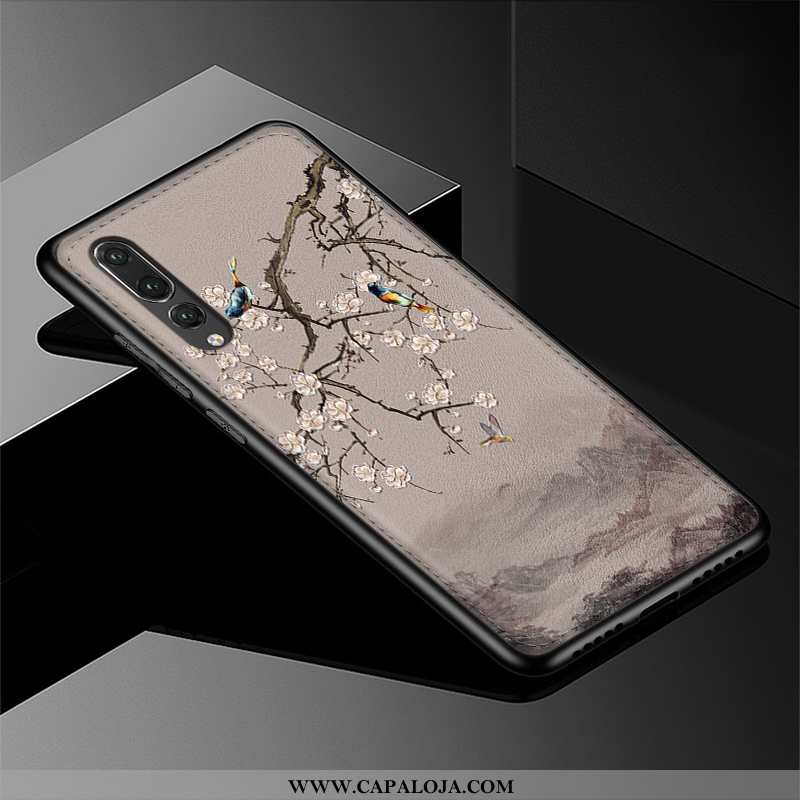 Capas Huawei P20 Pro Silicone Antiqueda Masculino Protetoras Bordô, Capa Huawei P20 Pro Couro Genuín