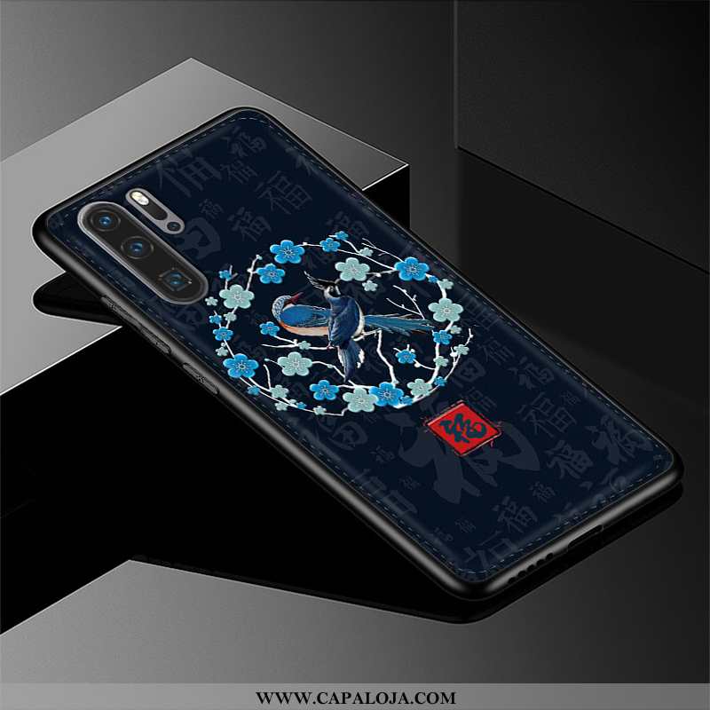 Capas Huawei P20 Pro Silicone Couro Cases Masculino Azul, Capa Huawei P20 Pro Couro Legitimo Promoçã