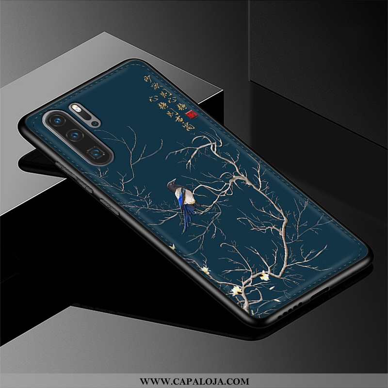 Capas Huawei P20 Pro Silicone Couro Cases Masculino Azul, Capa Huawei P20 Pro Couro Legitimo Promoçã