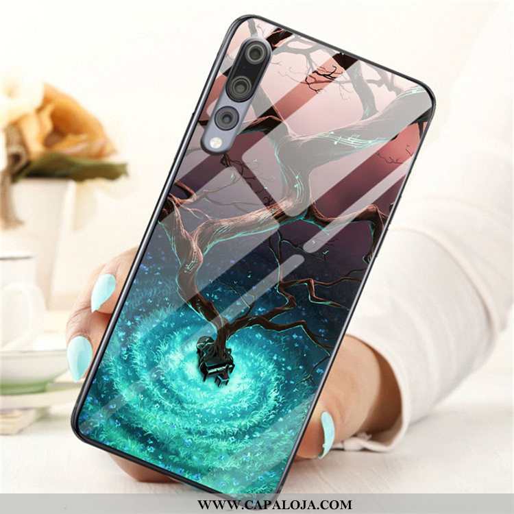 Capas Huawei P20 Pro Vidro Tendencia Bonitos Cases Azul, Capa Huawei P20 Pro Desenho Animado Online