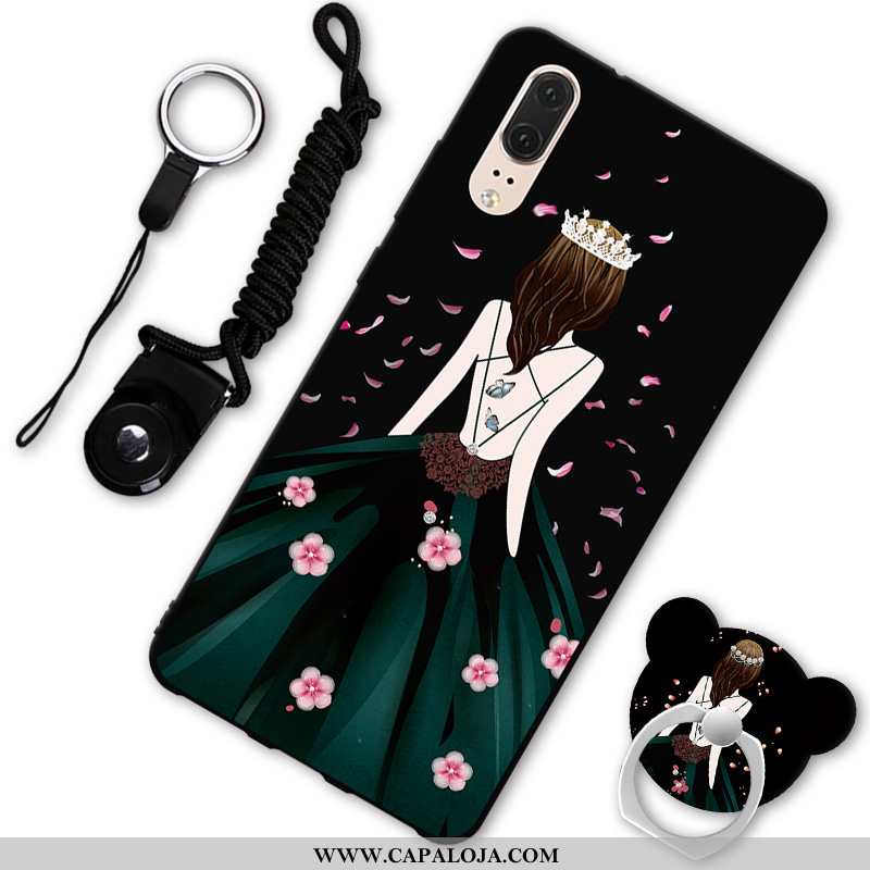 Capas Huawei P20 Protetoras Preto Tendencia Telemóvel, Capa Huawei P20 Personalizado Promoção