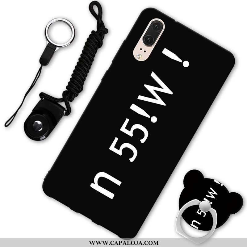 Capas Huawei P20 Protetoras Preto Tendencia Telemóvel, Capa Huawei P20 Personalizado Promoção