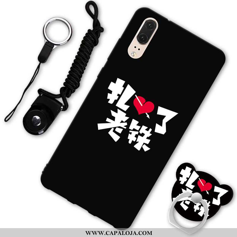 Capas Huawei P20 Protetoras Preto Tendencia Telemóvel, Capa Huawei P20 Personalizado Promoção