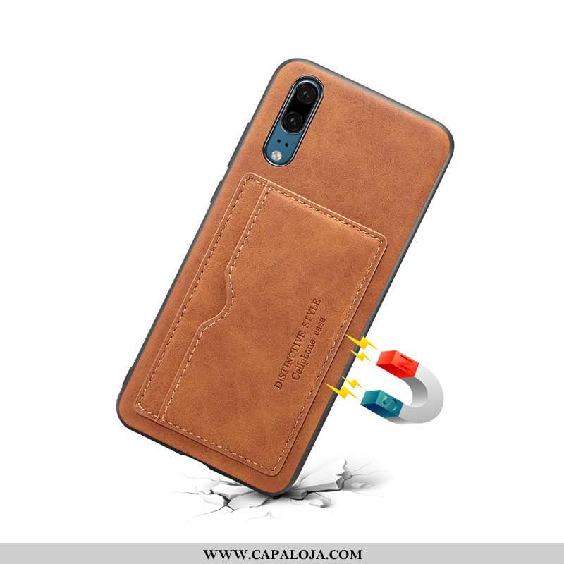 Capas Huawei P20 Protetoras Vermelha Cases Vermelho, Capa Huawei P20 Couro Promoção