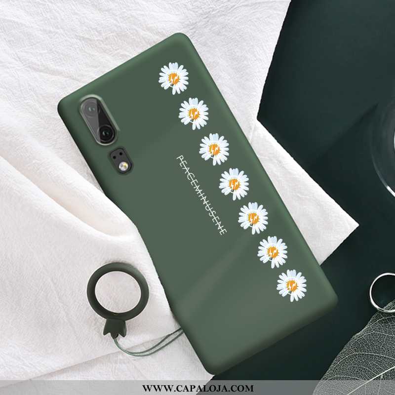 Capas Huawei P20 Soft Verde Cases Pequena, Capa Huawei P20 Protetoras Baratas