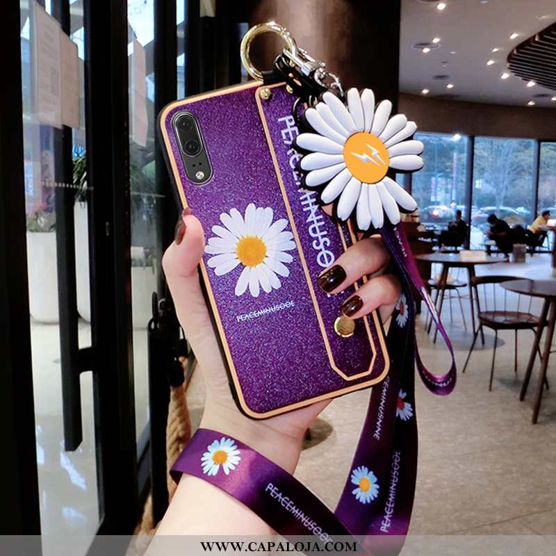 Capas Huawei P20 Super De Grau Malha Slim Roxo, Capa Huawei P20 Silicone Venda