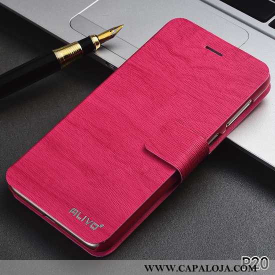 Capas Huawei P20 Tendencia Antiqueda Couro Masculino Rosa, Capa Huawei P20 Protetoras Online