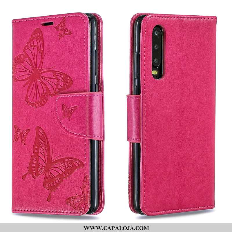 Capas Huawei P30 Cordao Telemóvel Cover Protetoras Rosa, Capa Huawei P30 Couro Barato