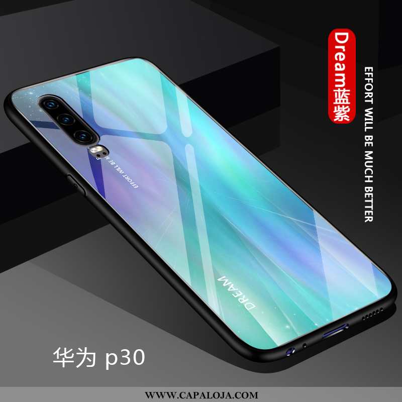 Capas Huawei P30 Criativas Completa Masculino Lisas Azul, Capa Huawei P30 Slim Venda