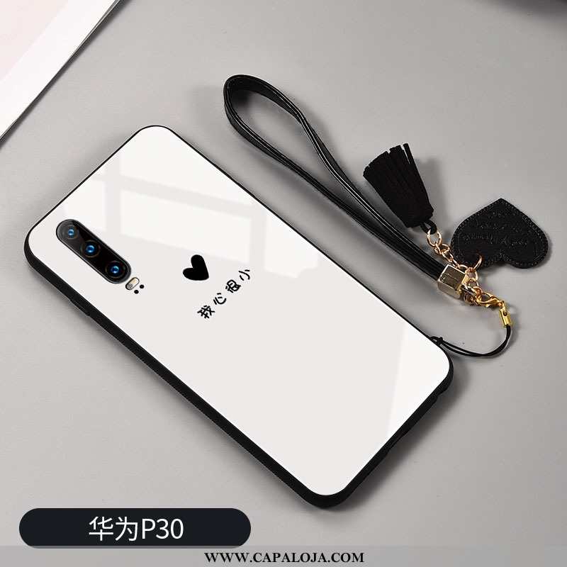 Capas Huawei P30 Criativas Frente Casal Malha Branco, Capa Huawei P30 Protetoras Comprar