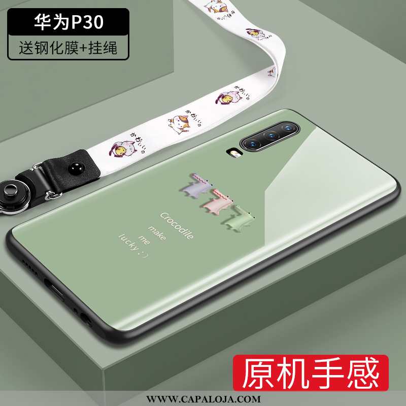 Capas Huawei P30 Desenho Animado Telemóvel Masculino Tendencia Roxo, Capa Huawei P30 Slim Venda