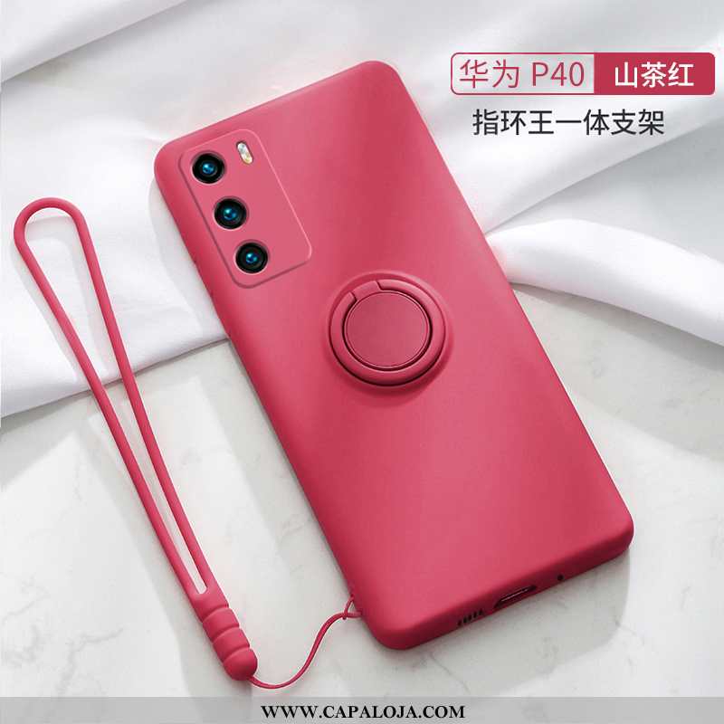 Capas Huawei P30 Fosco Malha Rosa Estiloso, Capa Huawei P30 Personalizado Promoção