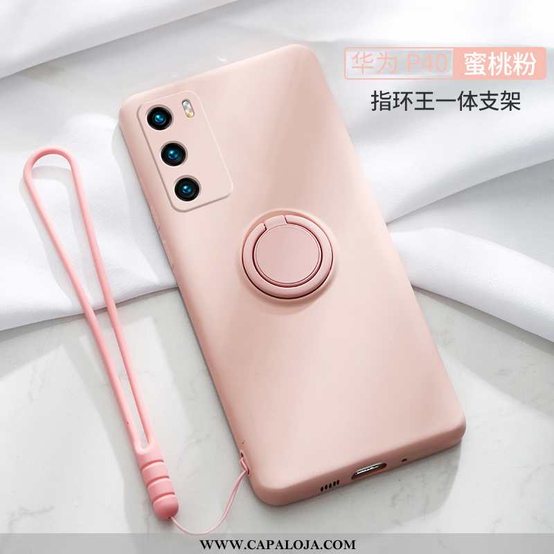 Capas Huawei P30 Fosco Malha Rosa Estiloso, Capa Huawei P30 Personalizado Promoção