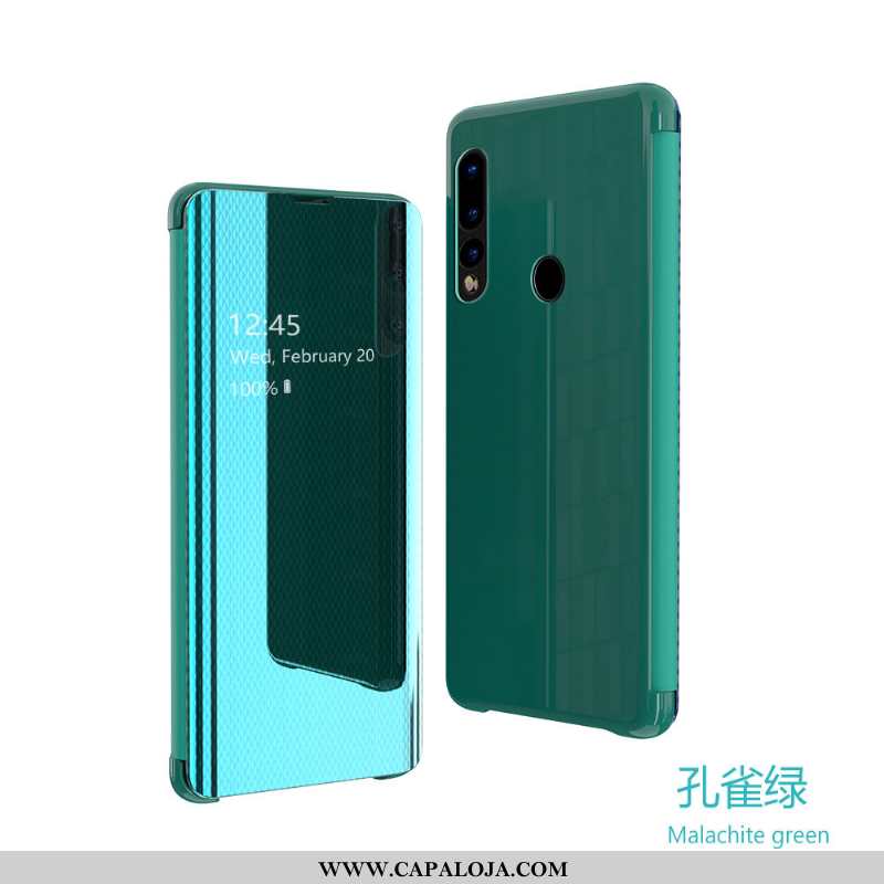 Capas Huawei P30 Lite Couro Masculino Verde Telemóvel, Capa Huawei P30 Lite Transparente Barato