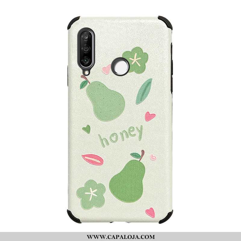 Capas Huawei P30 Lite Desenho Animado Antiqueda Aço Primavera Verde, Capa Huawei P30 Lite Fofas Bara