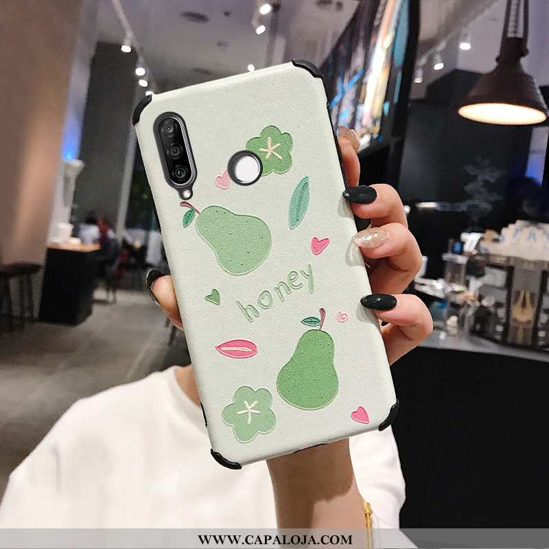 Capas Huawei P30 Lite Desenho Animado Antiqueda Aço Primavera Verde, Capa Huawei P30 Lite Fofas Bara