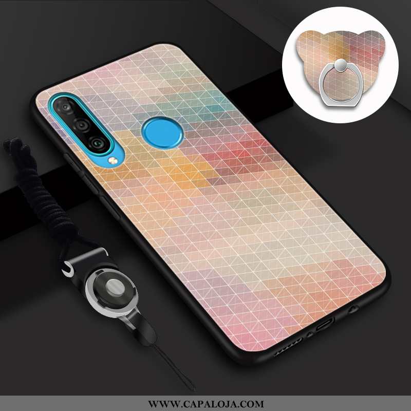 Capas Huawei P30 Lite Desenho Animado Protetoras Completa Antiqueda Rosa, Capa Huawei P30 Lite Fofas