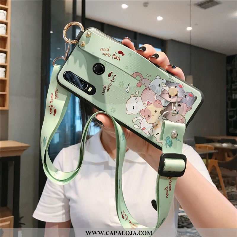 Capas Huawei P30 Lite Fofas Wrisband Telemóvel Feminino Verde, Capa Huawei P30 Lite Soft Comprar