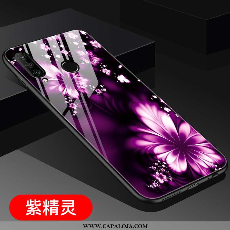 Capas Huawei P30 Lite Personalizado Frente Antiqueda Completa Roxo, Capa Huawei P30 Lite Tendencia B