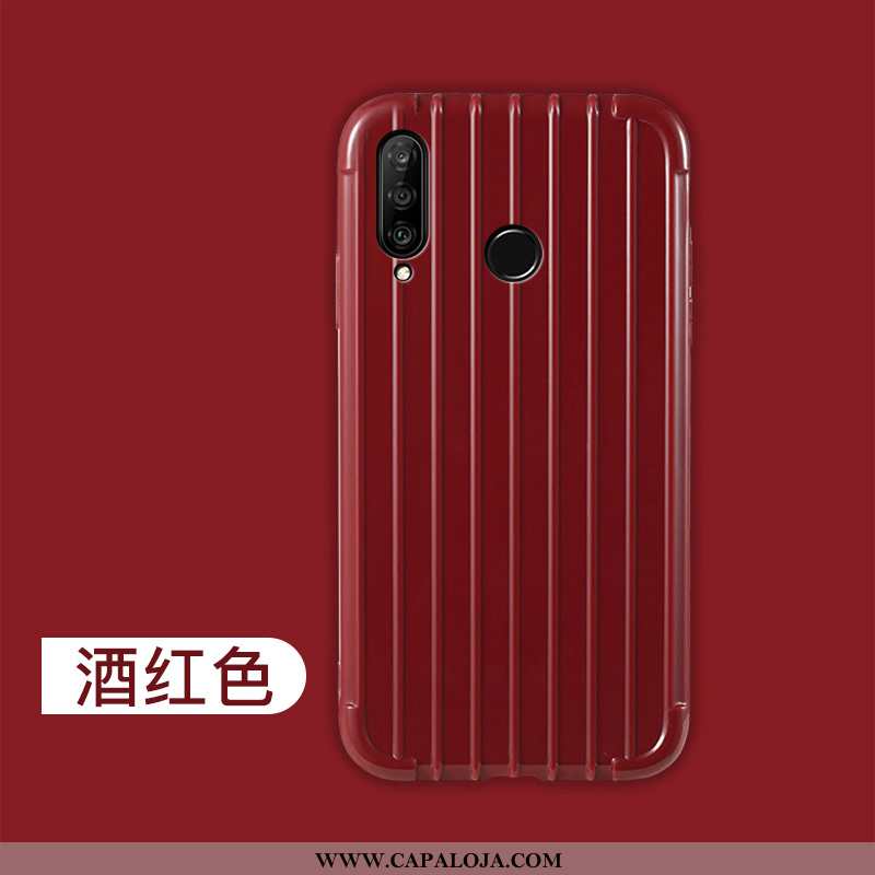 Capas Huawei P30 Lite Silicone Cases Antiqueda Bordô, Capa Huawei P30 Lite Personalizado Baratos