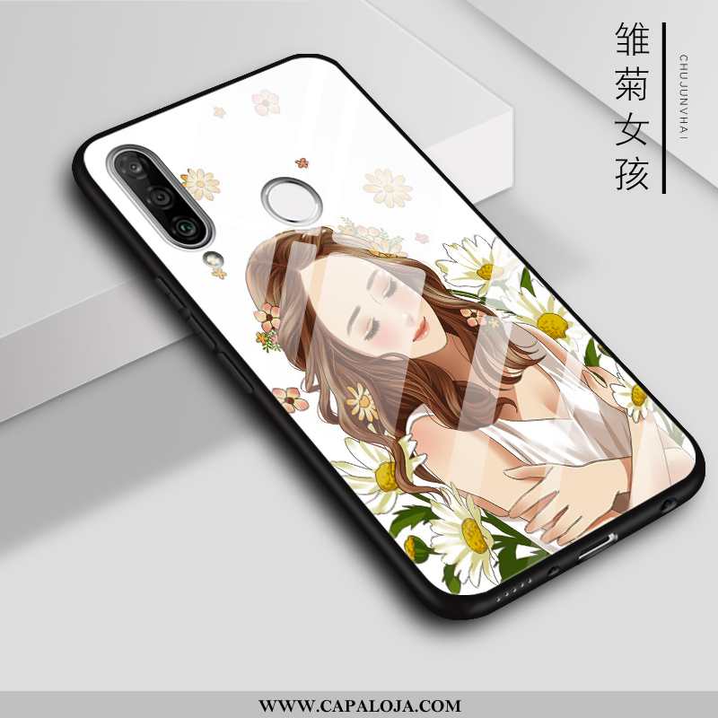 Capas Huawei P30 Lite Vidro Feminino Cases, Capa Huawei P30 Lite Branco Venda