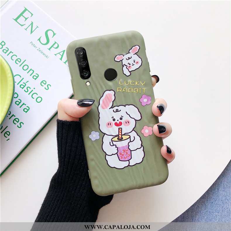 Capas Huawei P30 Lite Xl Estiloso Primavera Silicone Soft Preto, Capa Huawei P30 Lite Xl Personaliza