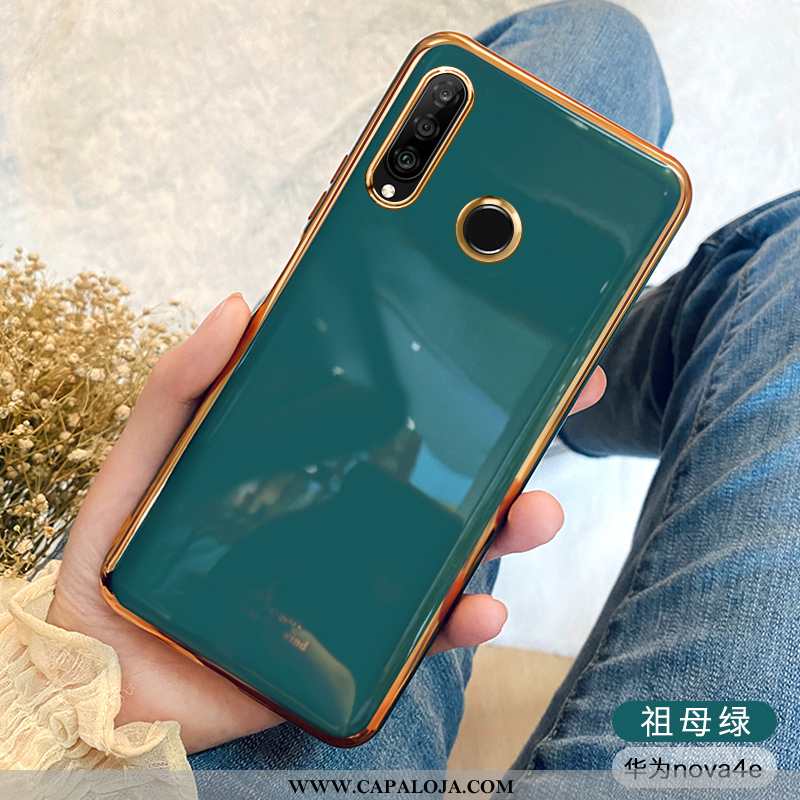 Capas Huawei P30 Lite Xl Protetoras Personalizado Telemóvel Soft Verde, Capa Huawei P30 Lite Xl Sili