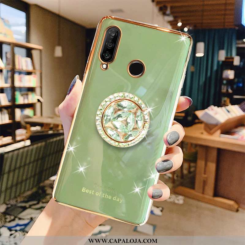 Capas Huawei P30 Lite Xl Protetoras Primavera Cinza Tendencia Verde, Capa Huawei P30 Lite Xl Slim Co