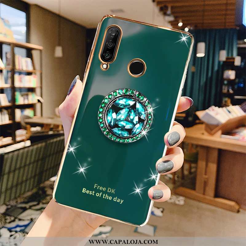 Capas Huawei P30 Lite Xl Protetoras Primavera Cinza Tendencia Verde, Capa Huawei P30 Lite Xl Slim Co