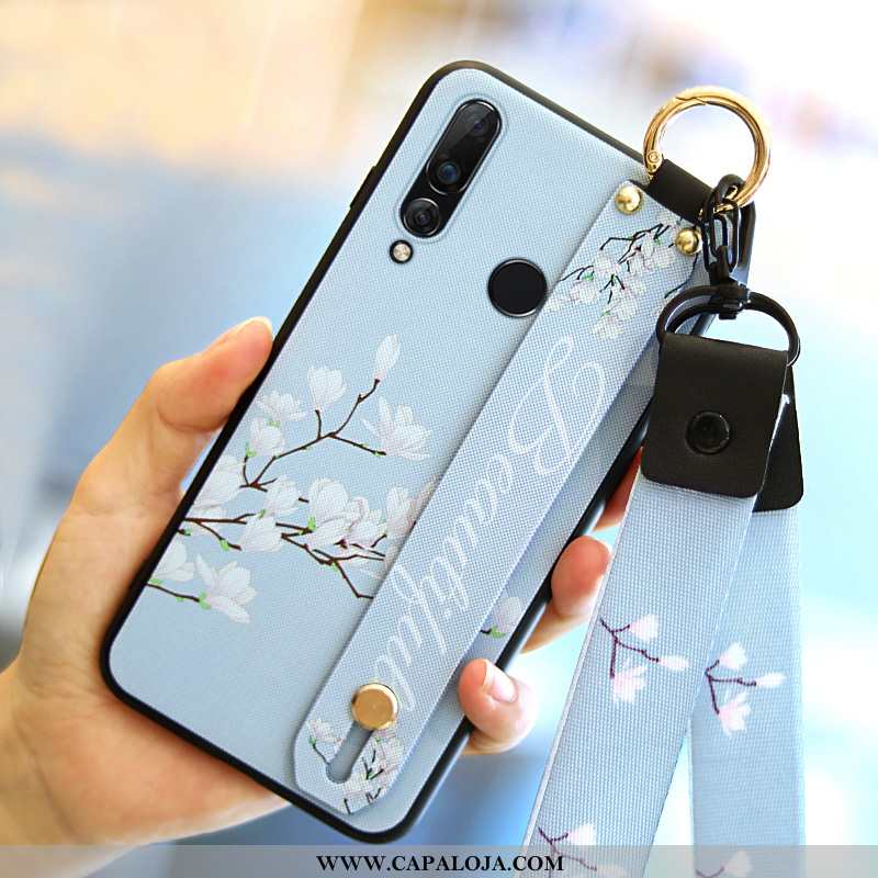 Capas Huawei P30 Lite Xl Tendencia Azul Masculino Wrisband, Capa Huawei P30 Lite Xl Silicone Baratos