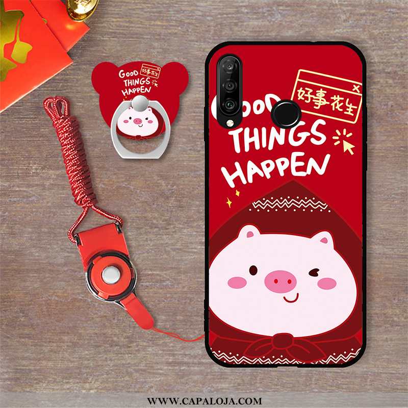 Capas Huawei P30 Lite Xl Tendencia Completa Casaco Cases Vermelho, Capa Huawei P30 Lite Xl Venda