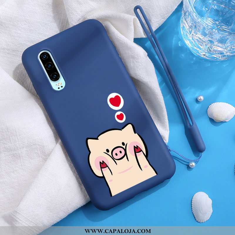 Capas Huawei P30 Personalizada Malha Estiloso Vermelho, Capa Huawei P30 Desenho Animado Online